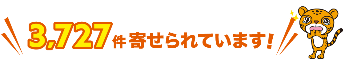 3,727件寄せられています！